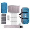 vidaXL Familienzelt mit Dach Blau und Grau 745 x 700 x 217 cm