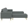 vidaXL Sofa Set Dunkelgrau Stoff