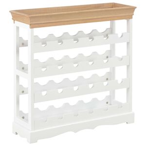 vidaXL Weinschrank Wei&szlig; 70 x 22,5 x 70,5 cm MDF