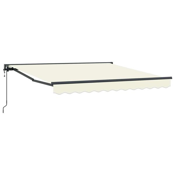 vidaXL Einziehbare Markise Creme 300 x 250 cm Aluminium und Stoff