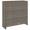 vidaXL Aufbewahrungsschrank mit Regal Grau 100 x 36 x 102 cm Rattan