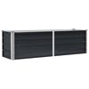 vidaXL Garten-Hochbeet Anthrazit 160 x 40 x 45 cm Verzinkter Stahl