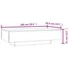 vidaXL Couchtisch Grau 100x49,5x31 cm Holzwerkstoff