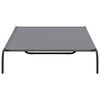 vidaXL Hundebett Erh&ouml;ht Grau 150x90x20 cm Oxford-Gewebe und Stahl