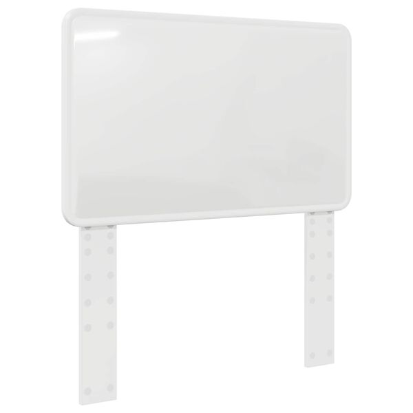 vidaXL Kopfteil Gl&auml;nzend Wei&szlig; 75 cm Holzwerkstoff