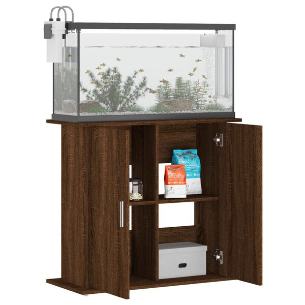 vidaXL Aquariumst&auml;nder Braun Eichen-Optik 81x36x73 cm Holzwerkstoff