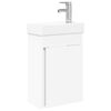 vidaXL Badezimmer Waschtischunterschrank mit Wasserhahn Artisan-Eiche