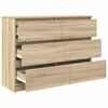 vidaXL Sideboard Sonoma-Eiche 100x35x76 cm Holzwerkstoff