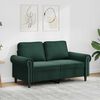 vidaXL 2-Sitzer-Sofa Dunkelgr&uuml;n 120 cm Samt
