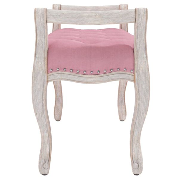 vidaXL Sitzbank Rosa 80x45x60 cm Samt
