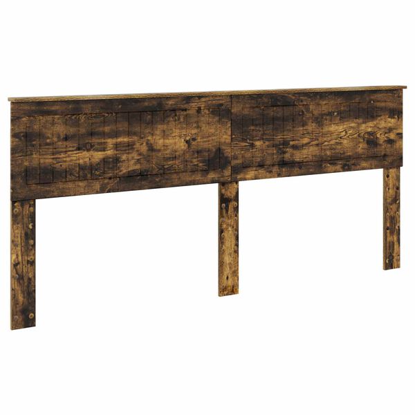 vidaXL Kopfteil Ger&auml;ucherte Eiche 200 cm Holzwerkstoff