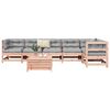 vidaXL 7-tlg. Garten-Sofagarnitur Massivholz Douglasie