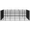 vidaXL Outdoor-Hundezwinger Stahl 33,18 m&sup2;