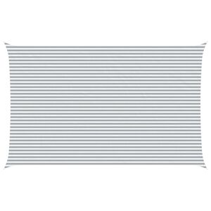 vidaXL Sonnensegel Hellgrau und Wei&szlig; 8 x 5 m 100 % Polyester Oxford