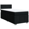 vidaXL Boxspringbett mit Matratze Schwarz 100x200 cm Stoff