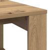 vidaXL Couchtisch Artisan-Eiche 102x50x35 cm Holzwerkstoff