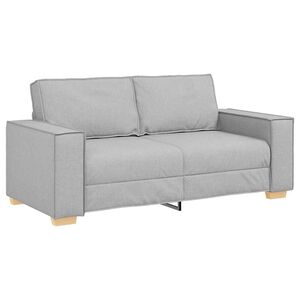 vidaXL 2-Sitzer Sofa Wolkengrau 180x78x84 cm Stoff