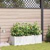 vidaXL Garten-Pflanzgef&auml;&szlig; 3 pcs Wei&szlig; Kunststoff