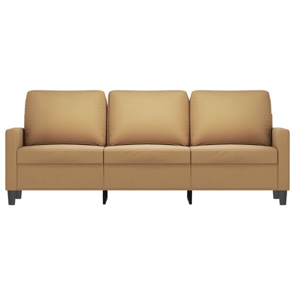 vidaXL 3-Sitzer-Sofa Braun 180 cm Samt