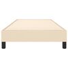 vidaXL Boxspringbettgestell Creme 90x190 cm Stoff