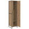 vidaXL Warderobe mit T&uuml;r 2 pcs Kunsthandwerk Eiche 50 x 50 x 200 cm