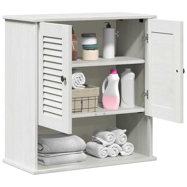 vidaXL Badezimmerschrank VIGO Wei&szlig; und Antikwei&szlig; 67,5 x 34 x 71,5 cm