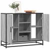 vidaXL Sideboard Grau Sonoma 92x35x76 cm Holzwerkstoff