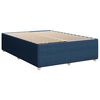 vidaXL Boxspringbett mit Matratze Blau 140x200 cm Stoff