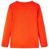 Kinder-Langarmshirt Hellorange 128