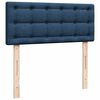 vidaXL Boxspringbett mit Matratze Blau 120x190 cm Stoff