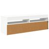 vidaXL TV-Schrank mit LED-Leuchten Weiß 120x35x40 cm