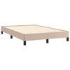 vidaXL Boxspringbett mit Matratze & LED Cappuccino-Braun 120x190 cm