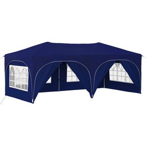 vidaXL Pop-up Partyzelt 575 x 288 x 245 cm Blau Oxford-Stoff