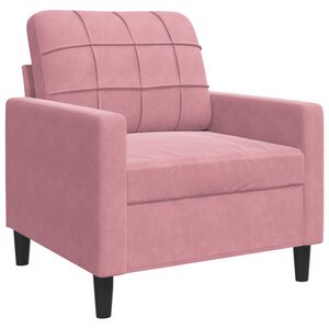 vidaXL Sessel Rosa 60 cm Samt