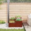 vidaXL Gartenblumentopf Rostig 100 x 100 x 48 cm Wetterfeststahl