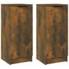 vidaXL Sideboards 2 Stk. R&auml;uchereiche 30x30x70 cm Holzwerkstoff