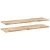 vidaXL Schweberegale 2 Stk. 140x40x2 cm Massivholz Akazie Unbehandelt