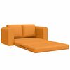 vidaXL Schlafsofa 60cm Dunkelgelb Stoff