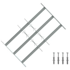 vidaXL Sicherheitsgitter f&uuml;r Fenster mit 3 Querstangen 3 pcs