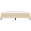 vidaXL Boxspringbett mit Matratze Creme 180 x 200 cm Stoff