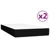 vidaXL Boxspringbett mit Matratze Schwarz 200x200 cm Stoff