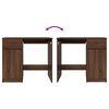 vidaXL Schreibtisch Braun Eichen-Optik 86x49x76 cm Holzwerkstoff