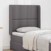 vidaXL Kopfteil Ohr Grau PVC