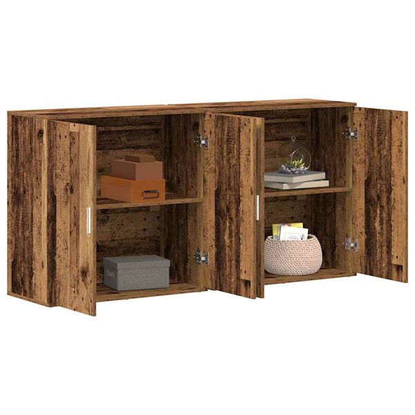 vidaXL Sideboard 2 pcs Altholz 79 x 38 x 80 cm Holzwerkstoff
