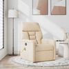 vidaXL Massagesessel Beige Mikrofasergewebe