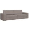 vidaXL Schlafsofa Taupe 245 x 78 x 77 cm Samt
