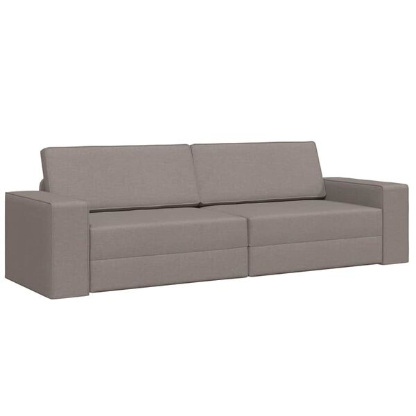 vidaXL Schlafsofa Taupe 245 x 78 x 77 cm Samt
