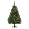 vidaXL Künstlicher Weihnachtsbaum Grün 120 cm PVC und Metall