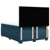 vidaXL Boxspringbett mit Matratze Blau 140x200 cm Samt