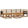 vidaXL Outdoor-Sofagarnitur 7 pcs Natur Massivholz Akazie